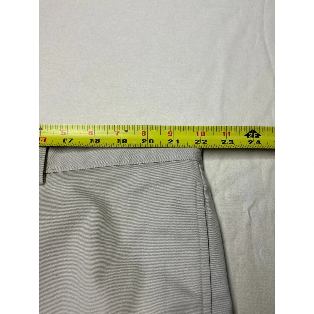 LL Bean Classic Fit Chino Pants Mens 44x28 Stone Khaki Cotton Twill‎ 212330